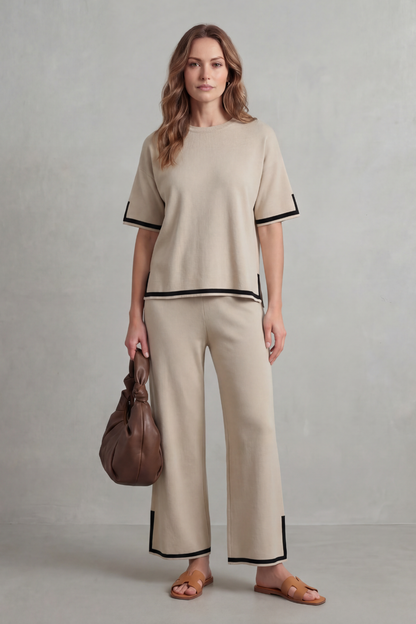 Jeah – Chic Contrast Trim – Lounge Set