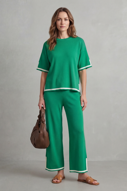 Jeah – Chic Contrast Trim – Lounge Set