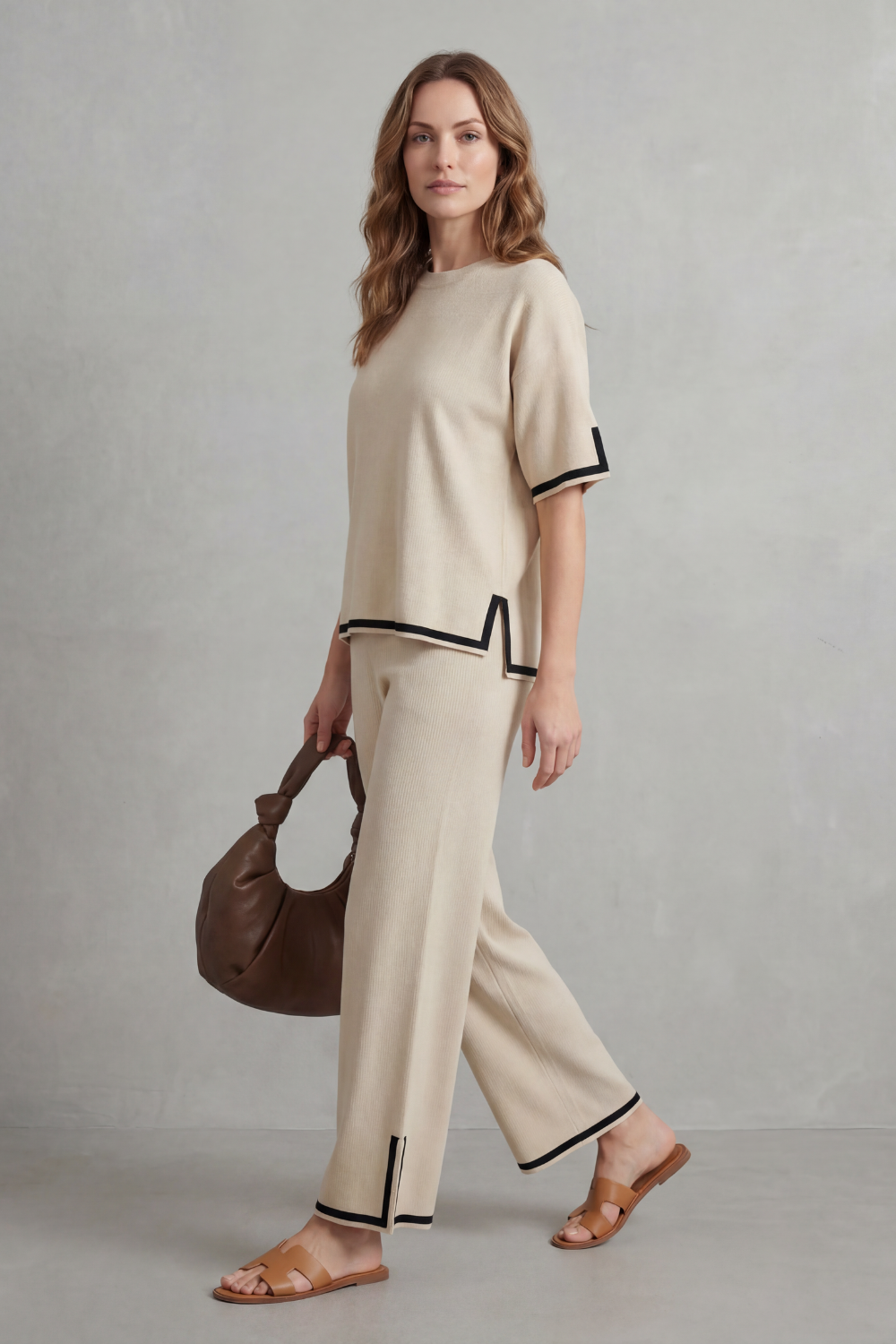 Jeah – Chic Contrast Trim – Lounge Set