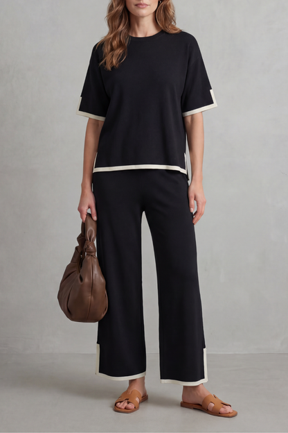 Jeah – Chic Contrast Trim – Lounge Set
