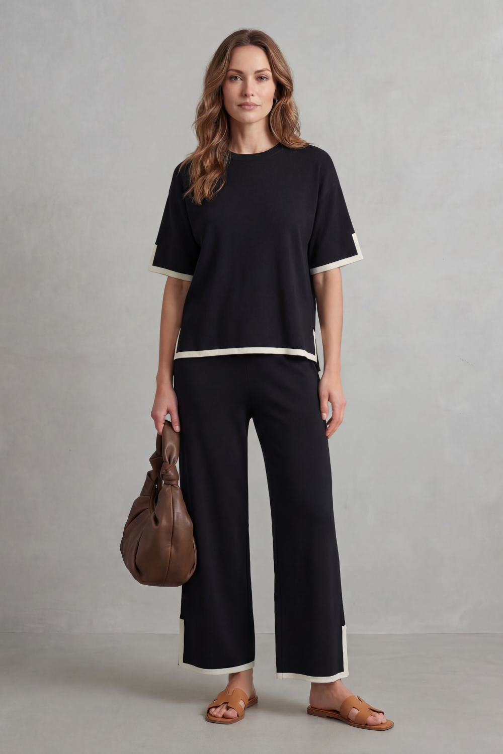 Jeah – Chic Contrast Trim – Lounge Set