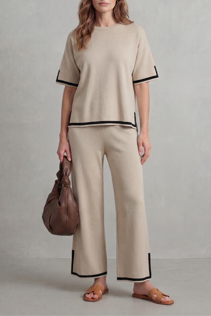 Jeah – Chic Contrast Trim – Lounge Set
