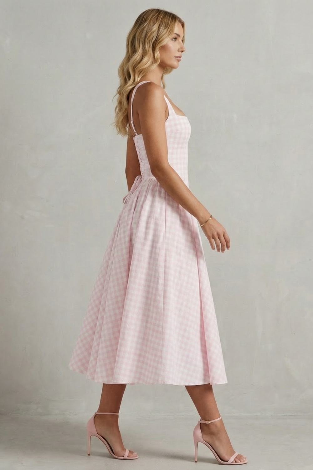 Kaydelle – Gingham summer charm – Midi dress