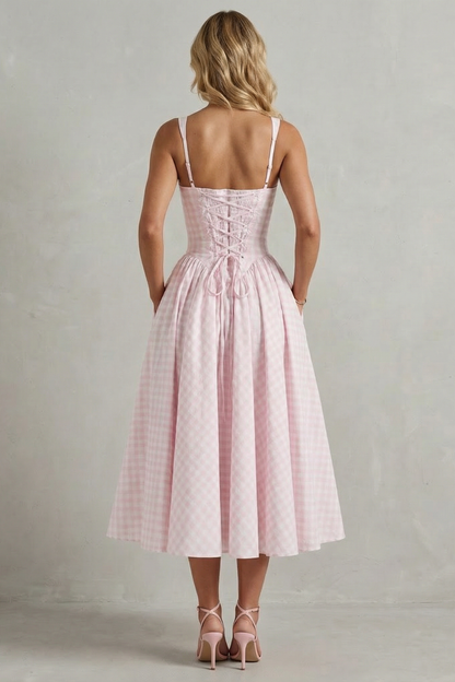 Kaydelle – Gingham summer charm – Midi dress