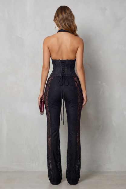 Lorelisse – Lace plunge allure – Jumpsuit