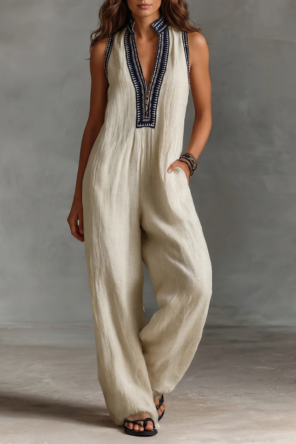 Lorienna – Embroidered bohemian elegance – Jumpsuit