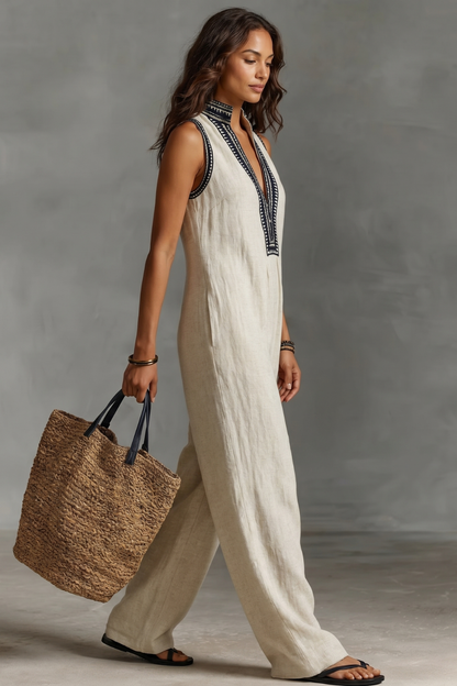 Lorienna – Embroidered bohemian elegance – Jumpsuit