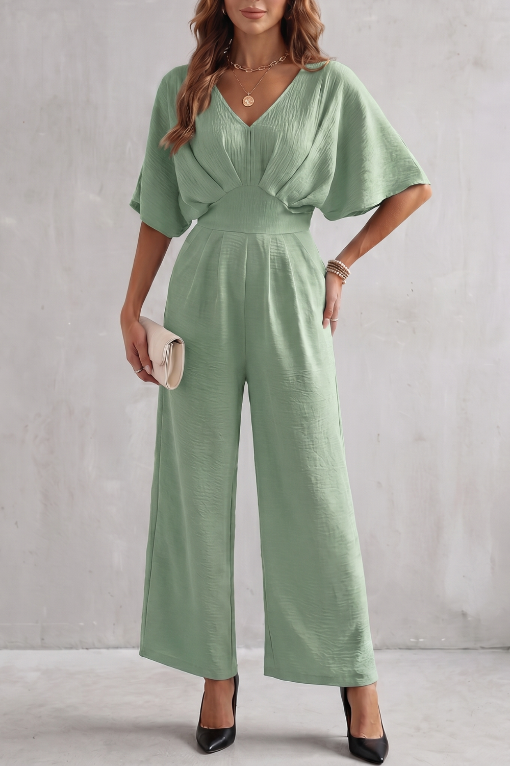 Lunévia – Elegant batwing silhouette – Jumpsuit