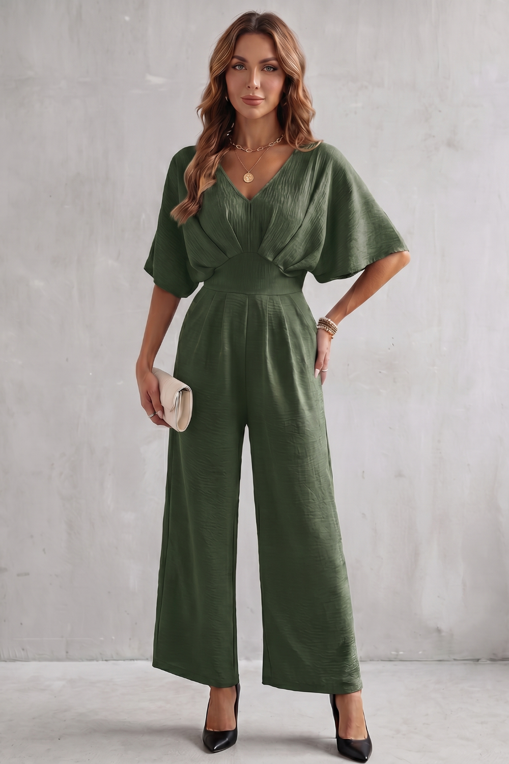 Lunévia – Elegant batwing silhouette – Jumpsuit