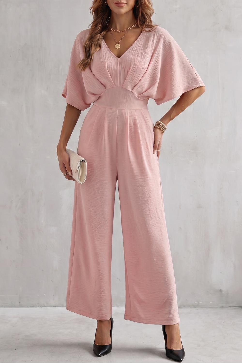 Lunévia – Elegant batwing silhouette – Jumpsuit