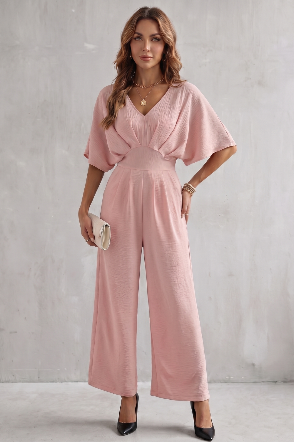Lunévia – Elegant batwing silhouette – Jumpsuit