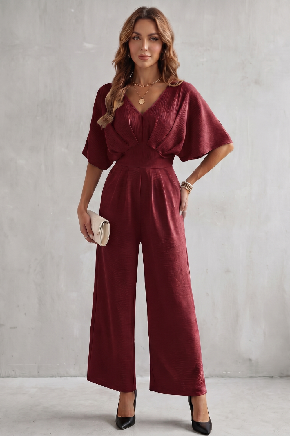 Lunévia – Elegant batwing silhouette – Jumpsuit