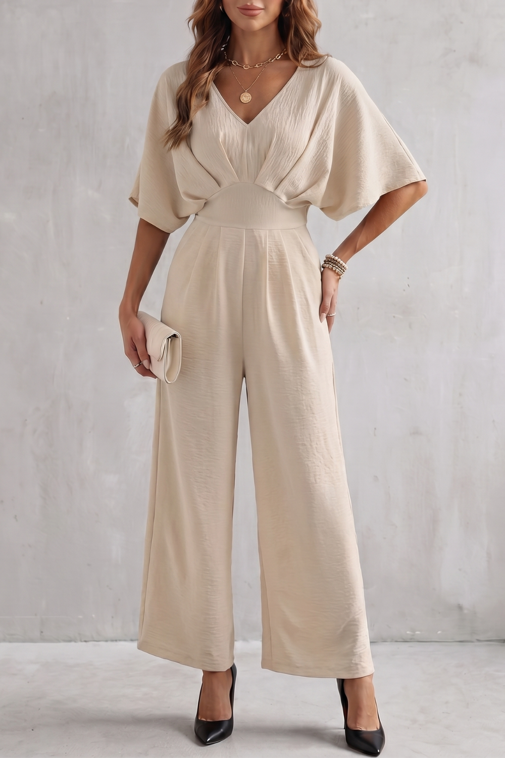 Lunévia – Elegant batwing silhouette – Jumpsuit