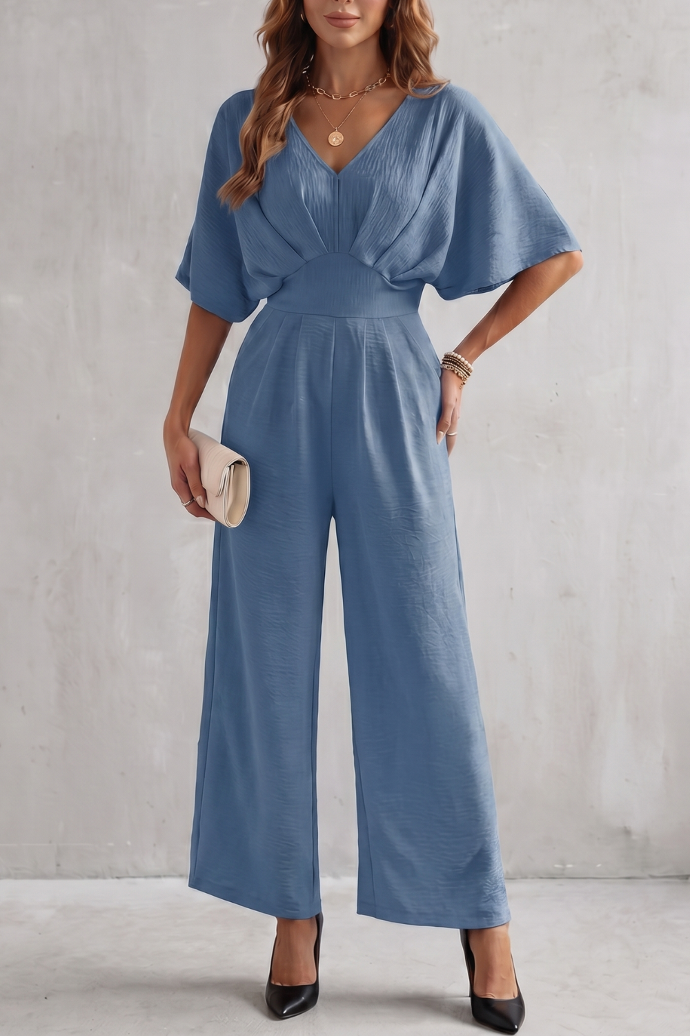 Lunévia – Elegant batwing silhouette – Jumpsuit