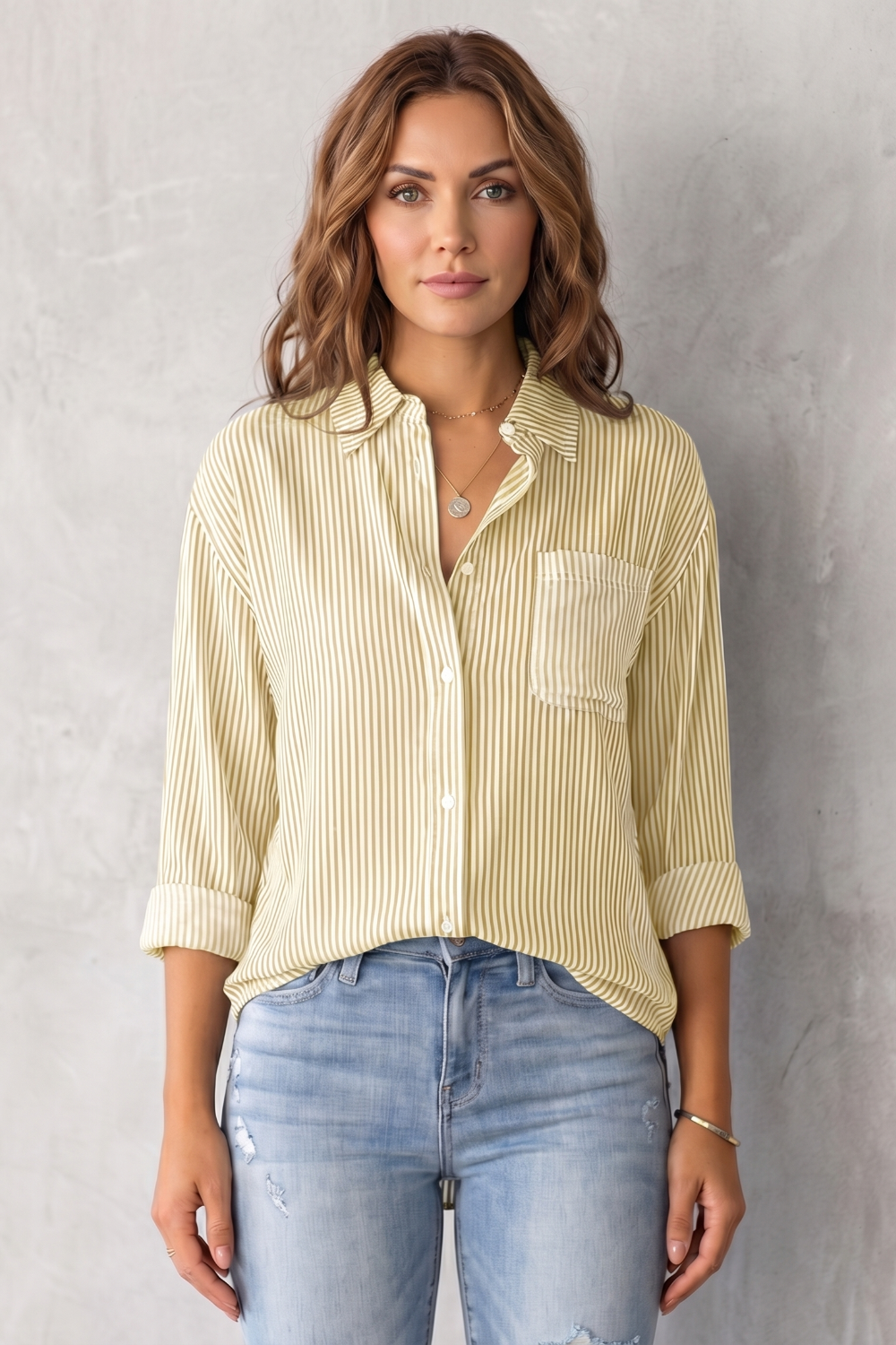 Marinelle – Classic striped pattern – Button-up shirt