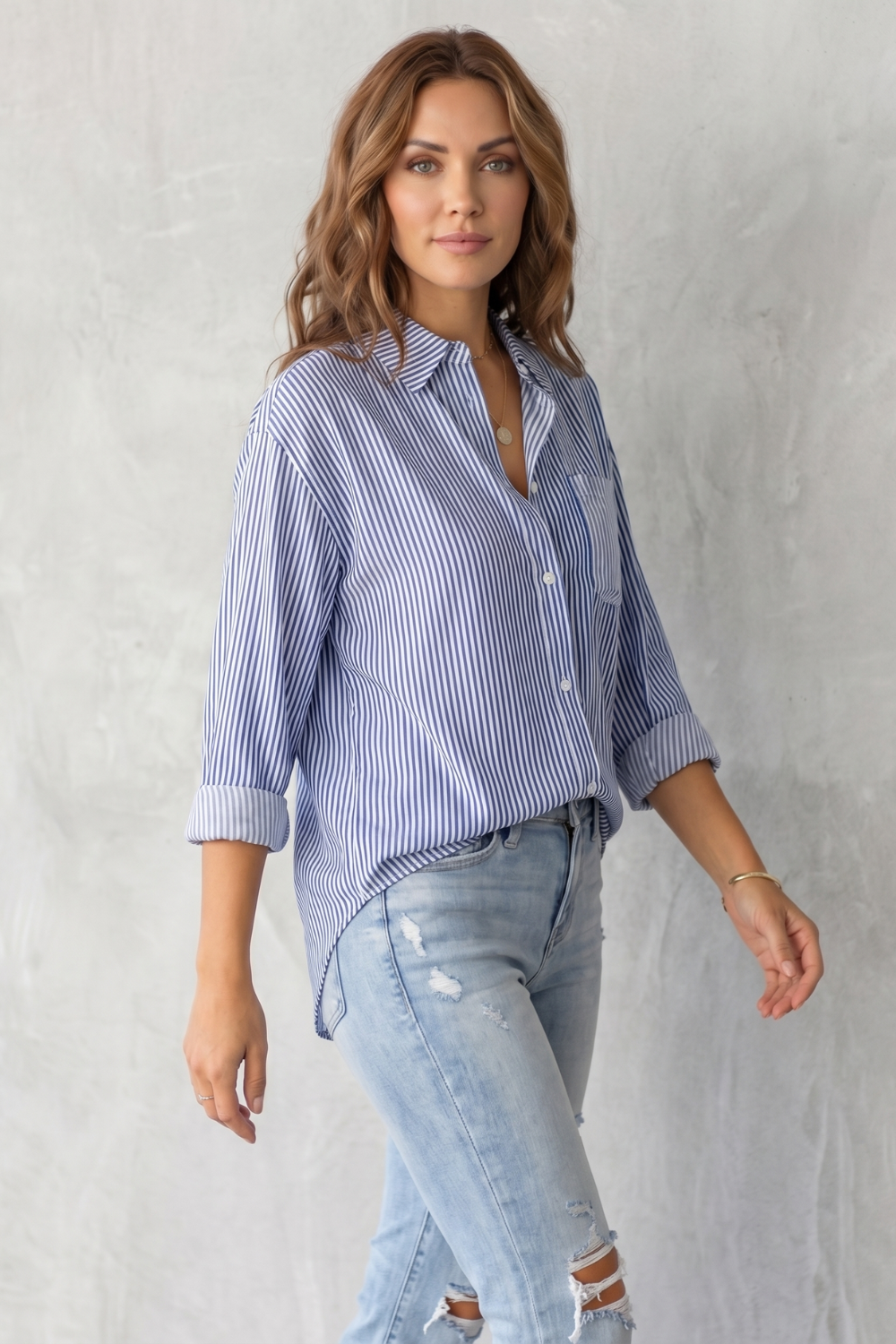 Marinelle – Classic striped pattern – Button-up shirt