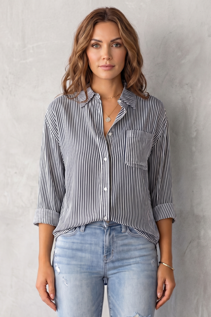 Marinelle – Classic striped pattern – Button-up shirt