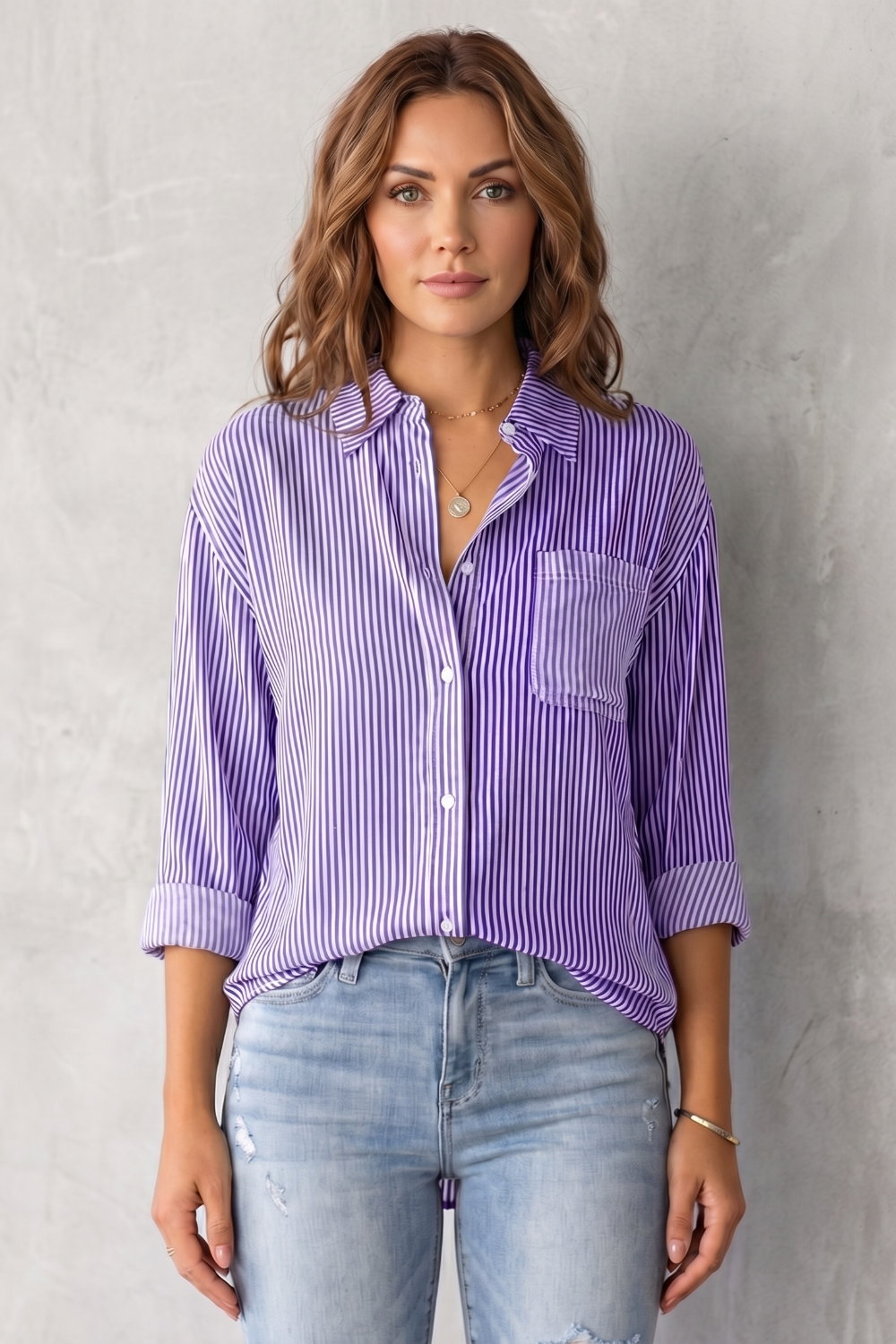 Marinelle – Classic striped pattern – Button-up shirt