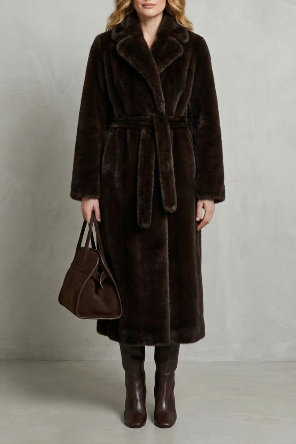 Marivonne – Oversized silhouette – Faux fur long coat