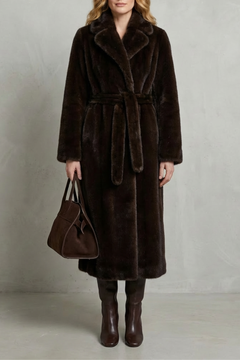Marivonne – Oversized silhouette – Faux fur long coat