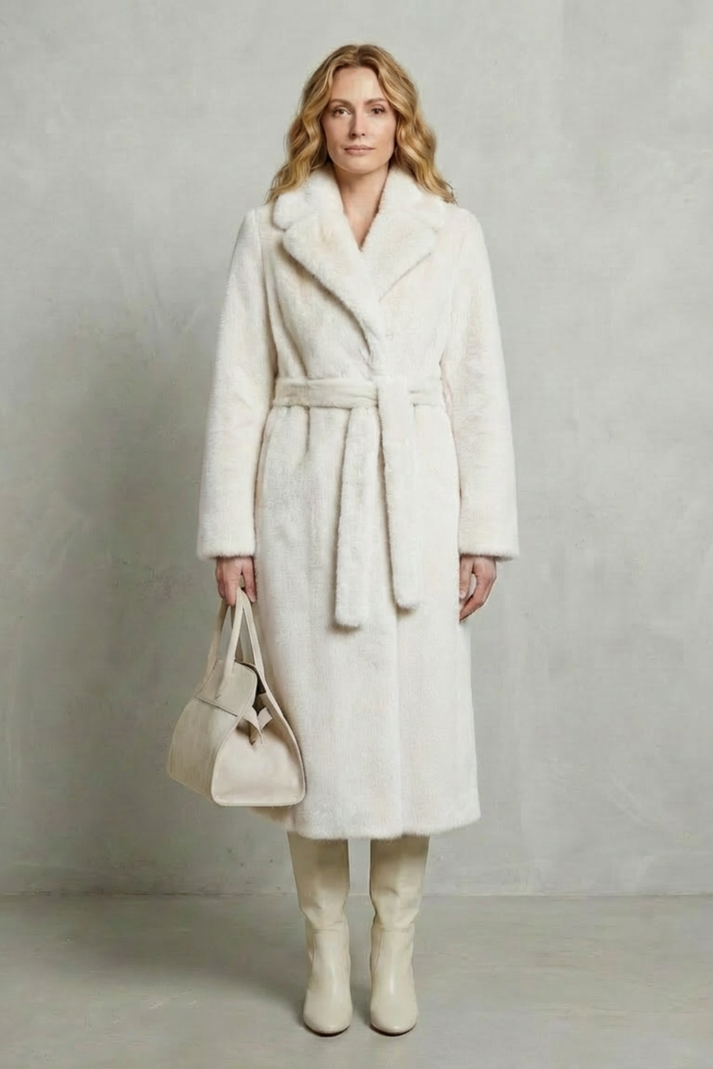 Marivonne – Oversized silhouette – Faux fur long coat