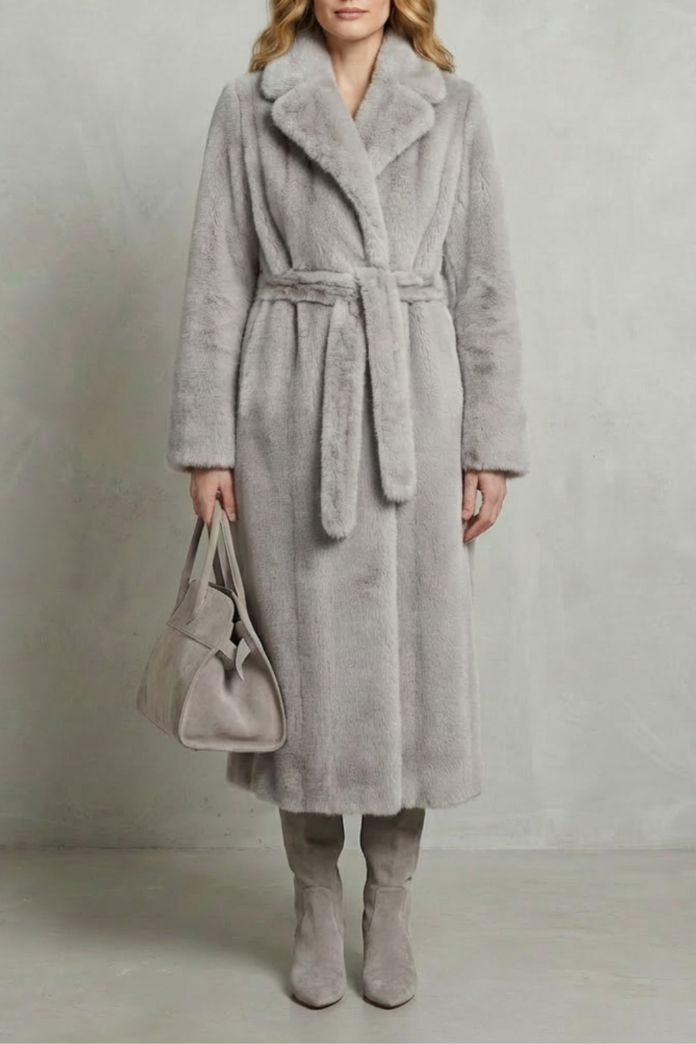 Marivonne – Oversized silhouette – Faux fur long coat