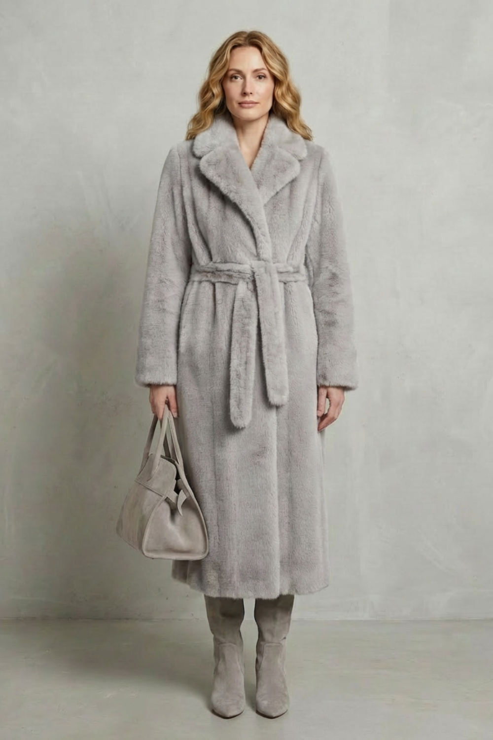 Marivonne – Oversized silhouette – Faux fur long coat