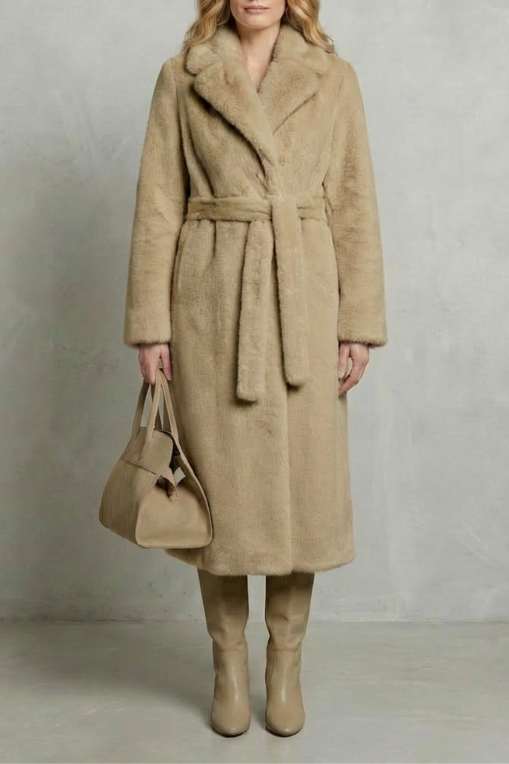 Marivonne – Oversized silhouette – Faux fur long coat