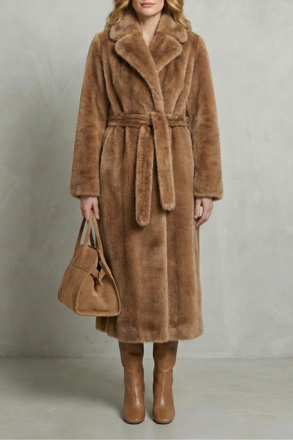 Marivonne – Oversized silhouette – Faux fur long coat