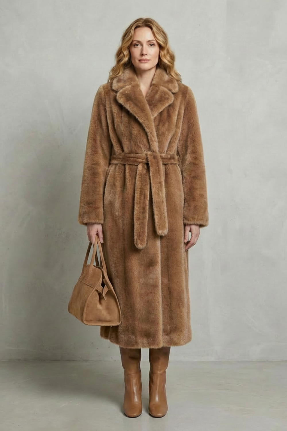 Marivonne – Oversized silhouette – Faux fur long coat