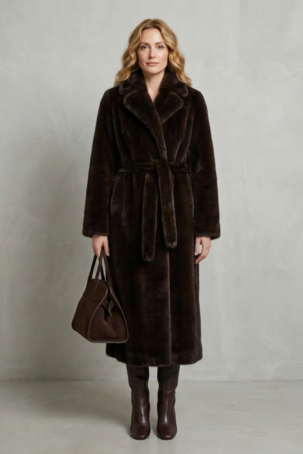 Marivonne – Oversized silhouette – Faux fur long coat