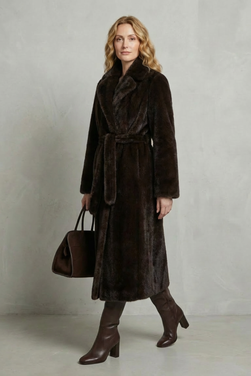 Marivonne – Oversized silhouette – Faux fur long coat