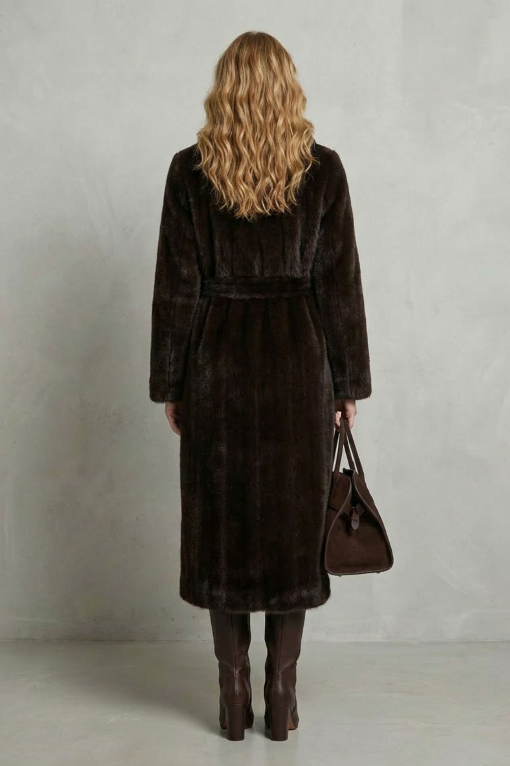 Marivonne – Oversized silhouette – Faux fur long coat