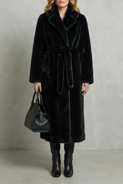 Marivonne – Oversized silhouette – Faux fur long coat