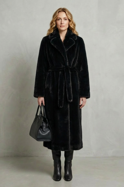 Marivonne – Oversized silhouette – Faux fur long coat