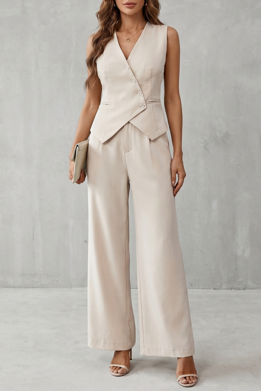 Miralune – Tailored minimal elegance – Vest set