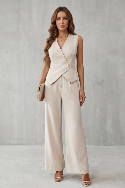 Miralune – Tailored minimal elegance – Vest set