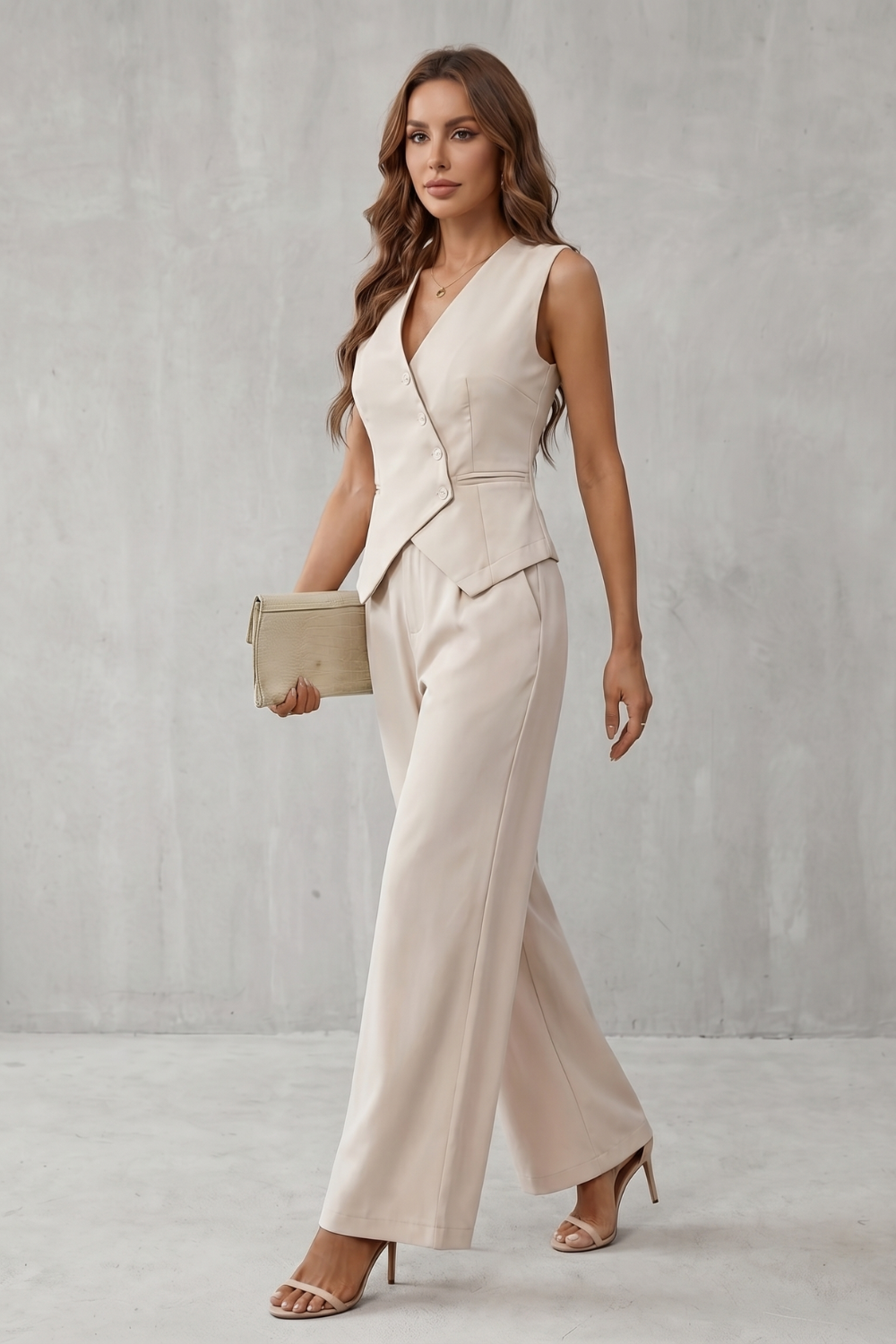 Miralune – Tailored minimal elegance – Vest set
