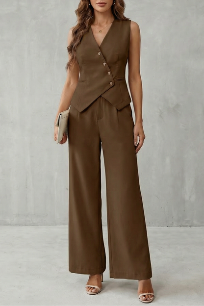 Miralune – Tailored minimal elegance – Vest set