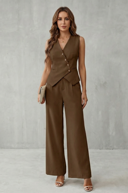 Miralune – Tailored minimal elegance – Vest set