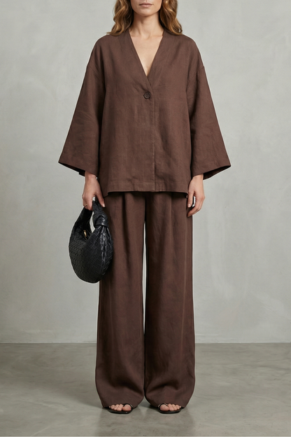 Morvella – Relaxed wrap silhouette – Two piece set