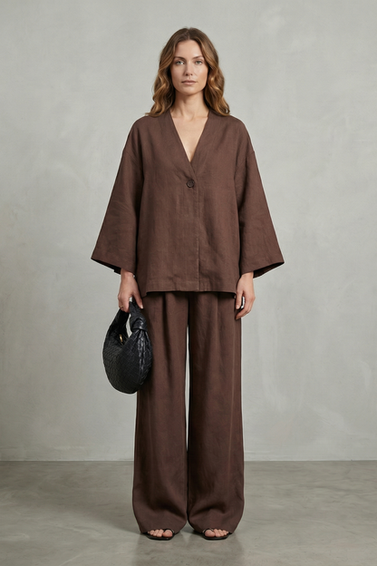 Morvella – Relaxed wrap silhouette – Two piece set