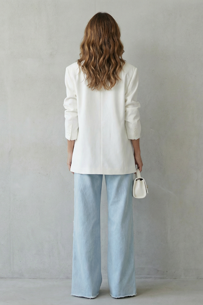 Olivetta – Cut-out design – Wide leg jeans