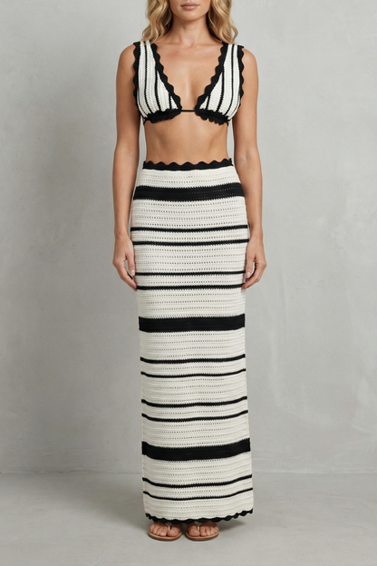 Paloma – Coastal allure – Women’s Open Sleeveless Crochet Set