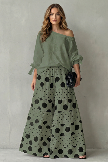 Polviera – Playful polka flow – Two piece set
