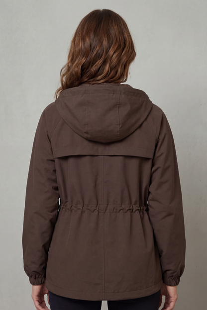 Ravelle – Utility style – Drawstring waterproof jacket