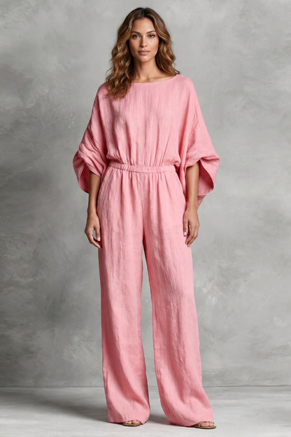 Rosaline – Relaxed bohemian silhouette – Wide-leg jumpsuit