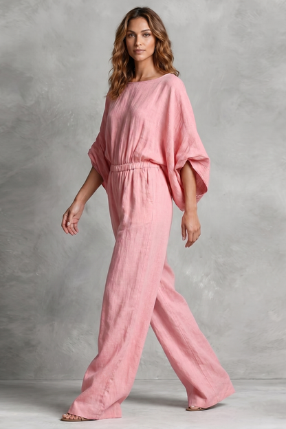 Rosaline – Relaxed bohemian silhouette – Wide-leg jumpsuit