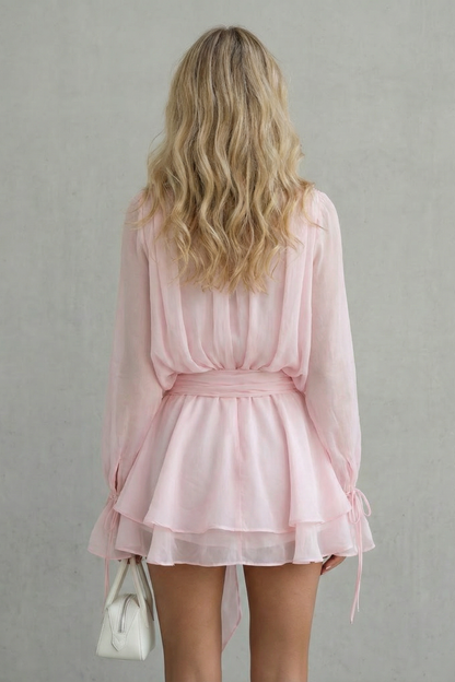 Rosaline – Rose detail elegance – Mini dress
