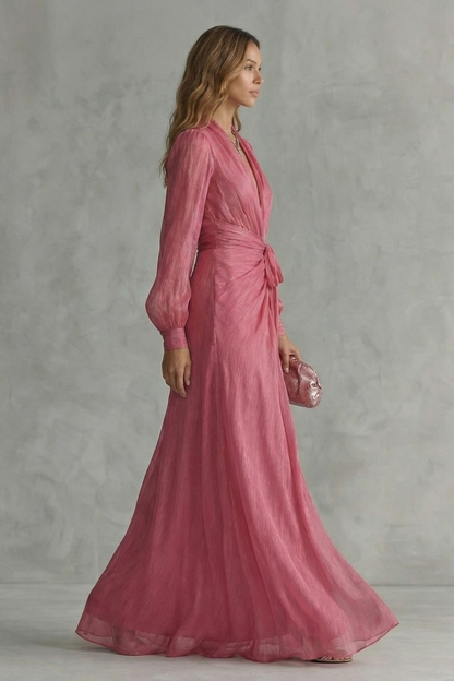 Rosénelle – Flowing chiffon elegance – Maxi dress